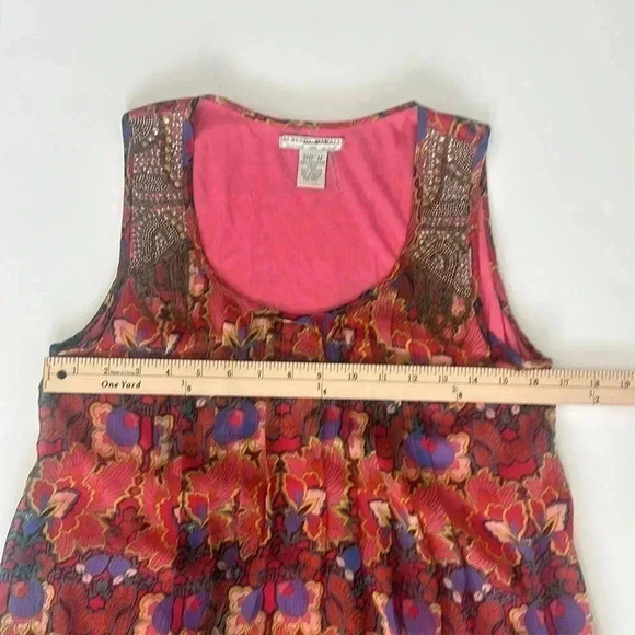 Alberto Makali boho orchid pattern mini dress Medium - Picture 6 of 7